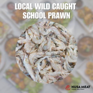 local wild caught school prawn