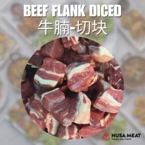 GRASS FED BEEF FLANK DICED 20c 牛腩-切块