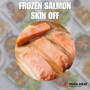 frozen salmon off